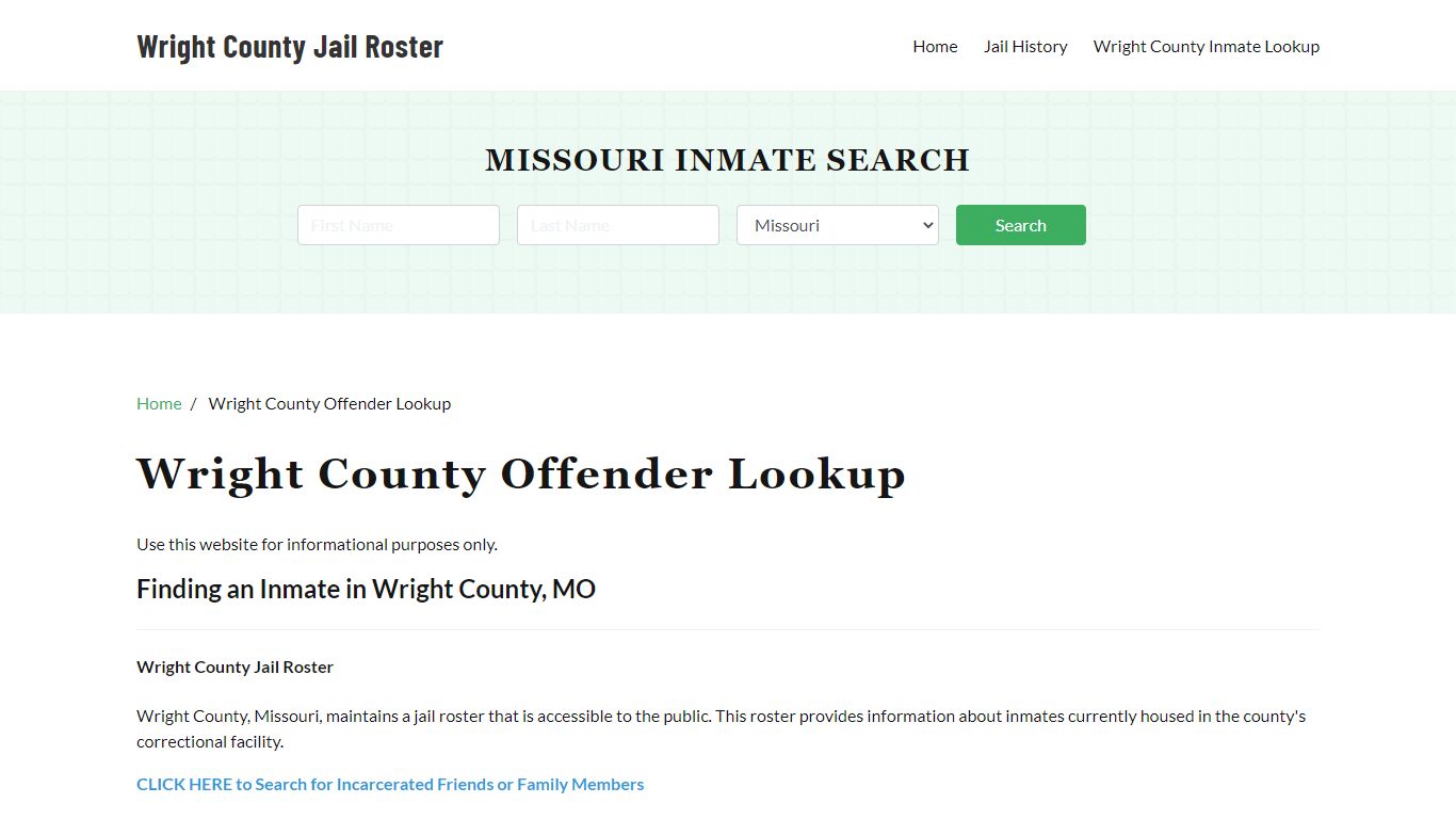 Wright County Inmate Search, Jail Rosters